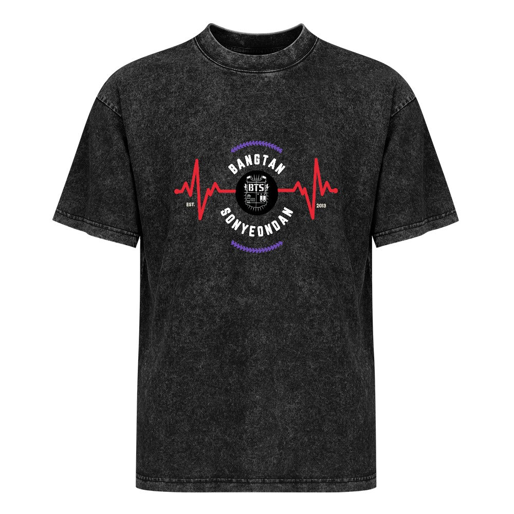 Vintage Wash Off-Shoulder T-Shirt (Unisex)