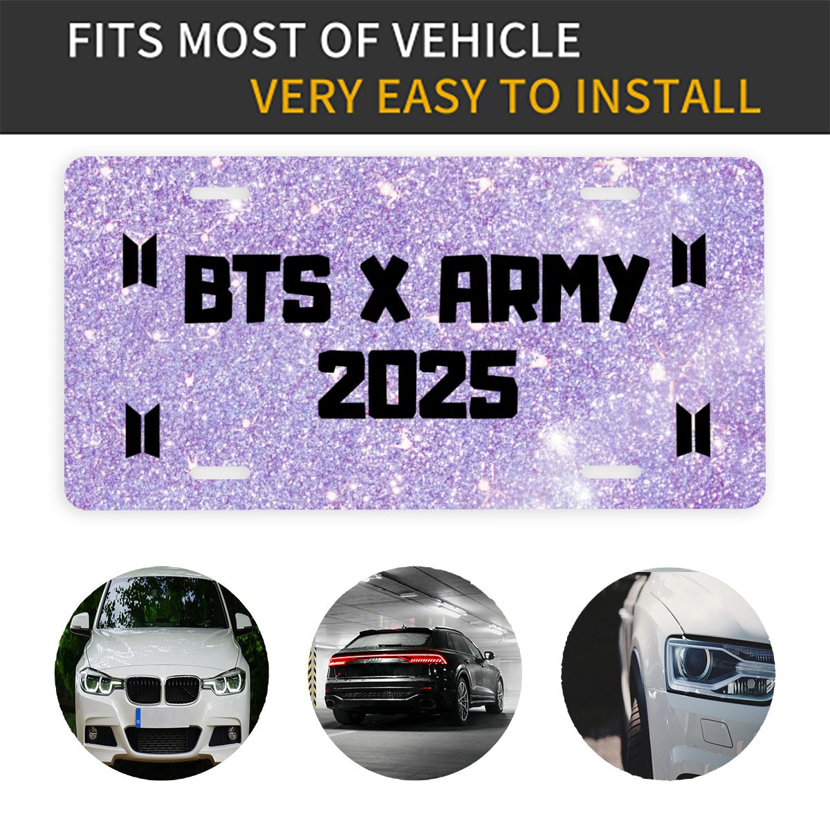 BTS x ARMY 2025 License Plate β Bangtan Is Back Edition