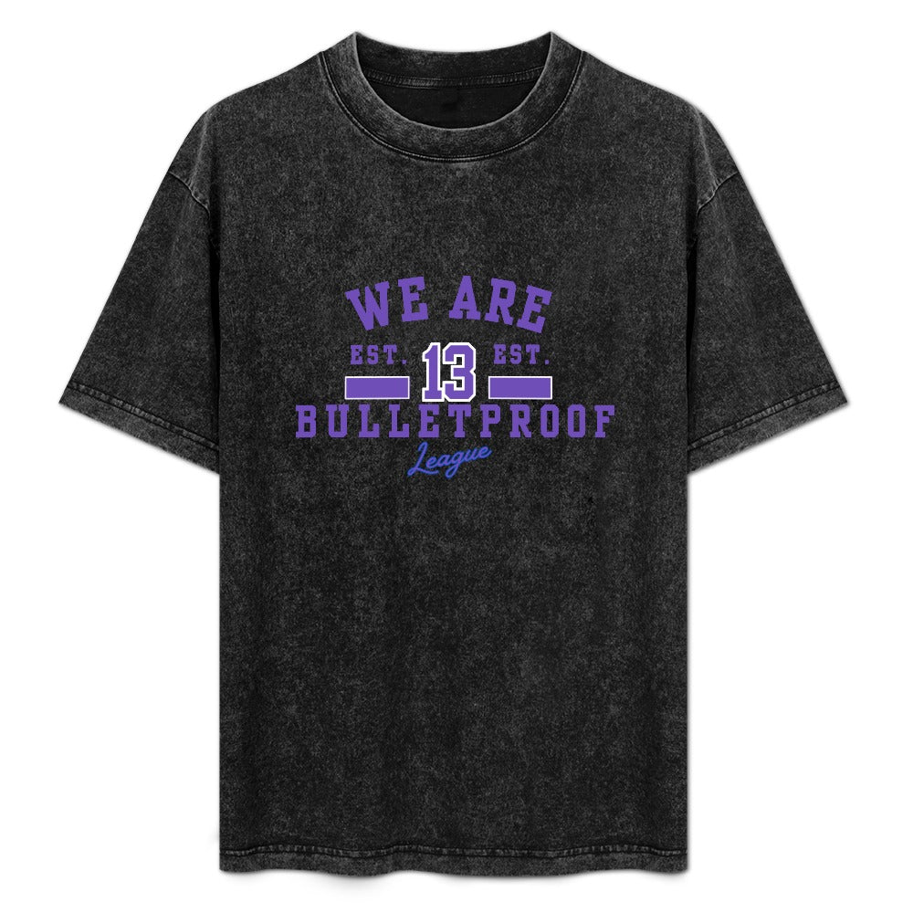 Vintage Wash Off-Shoulder T-Shirt (Unisex)