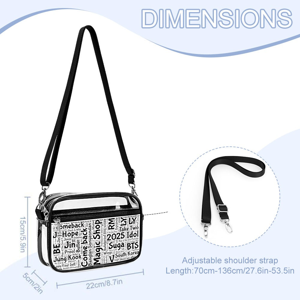 Small Clear bag- satchel – ARMY everyday style & concert approved