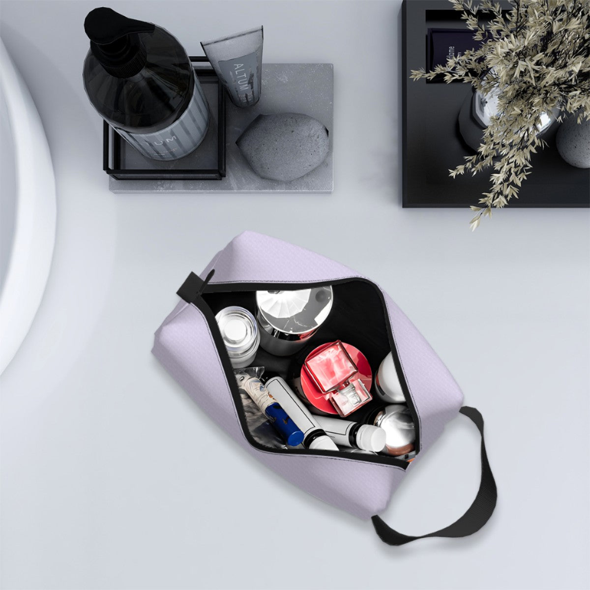 BTS-Inspired Travel Toiletry Bag – BT21, Mikrokosmos & Bangtan Designs