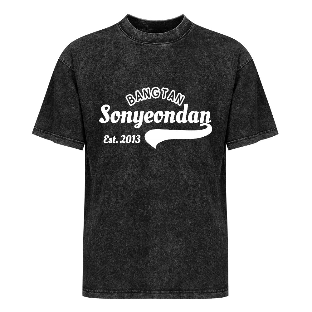 Vintage Wash Off-Shoulder T-Shirt (Unisex)