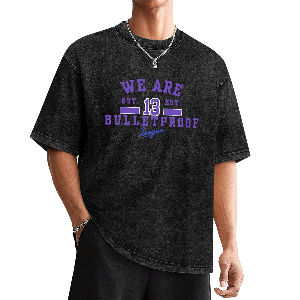 Vintage Wash Off-Shoulder T-Shirt (Unisex)
