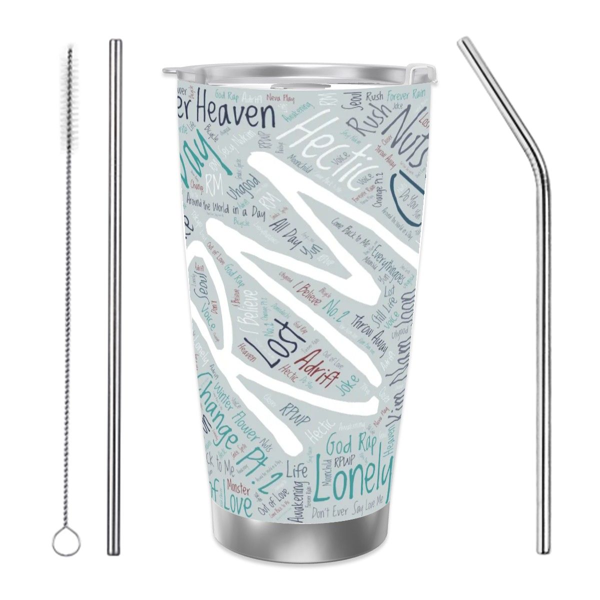 RM Discography Travel Mug – A Decade of Namjoon’s Artistry.