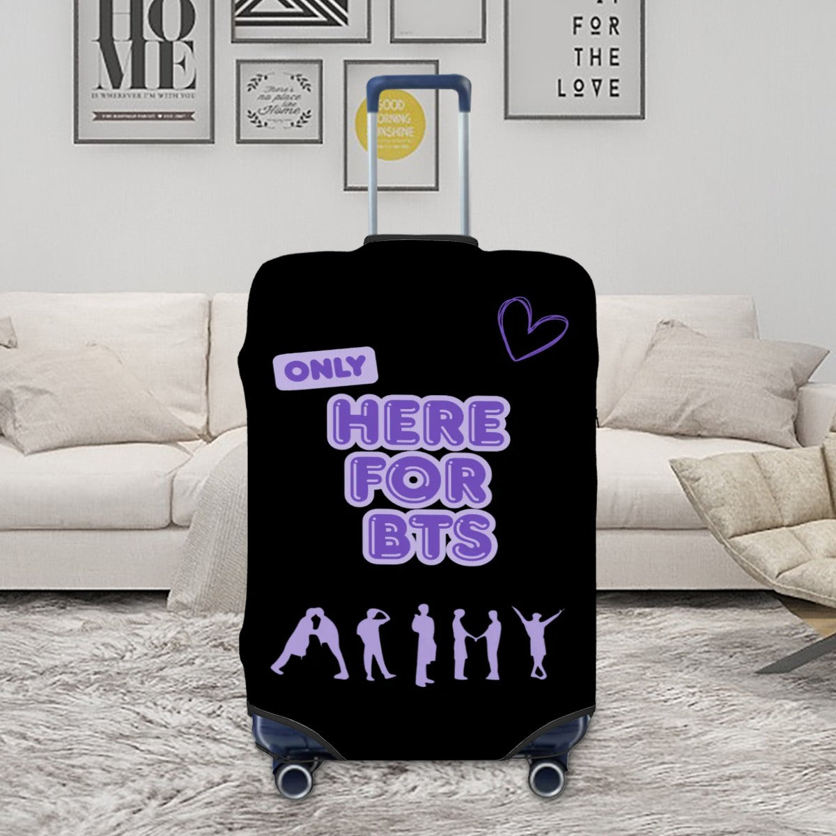Borahae Bangtan BTS Suitcase Cover -Different designs