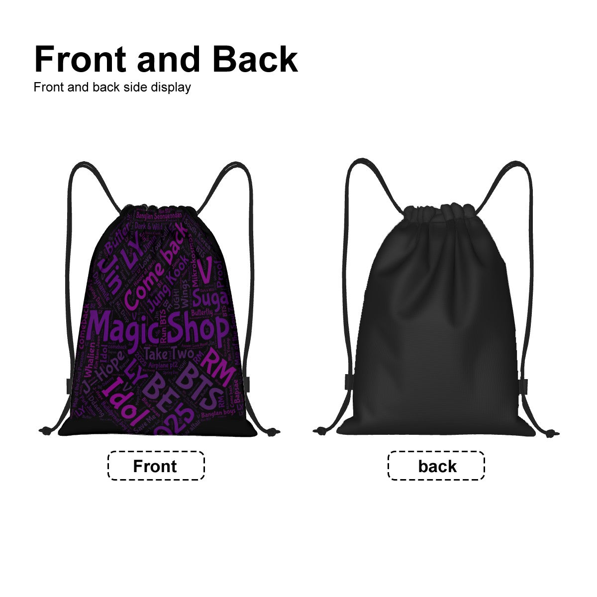 BTS OT7 Drawstring Bag – Carry Bangtan Everywhere