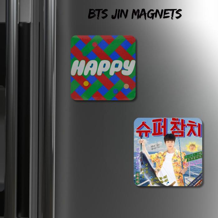 Jin Acrylic Magnet β Happy Album & Super Tuna.