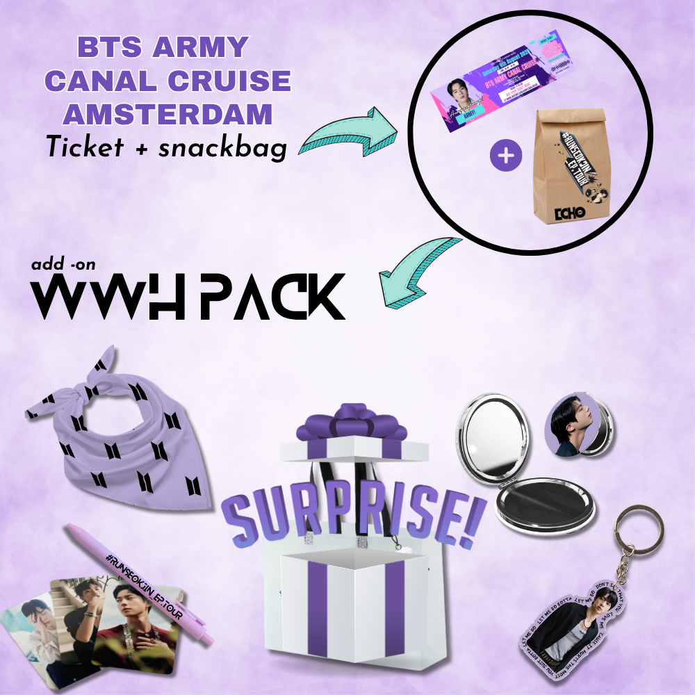 WWH Pack - (60% discount - value โฌ 37.50) BTS ARMY Canal Cruise