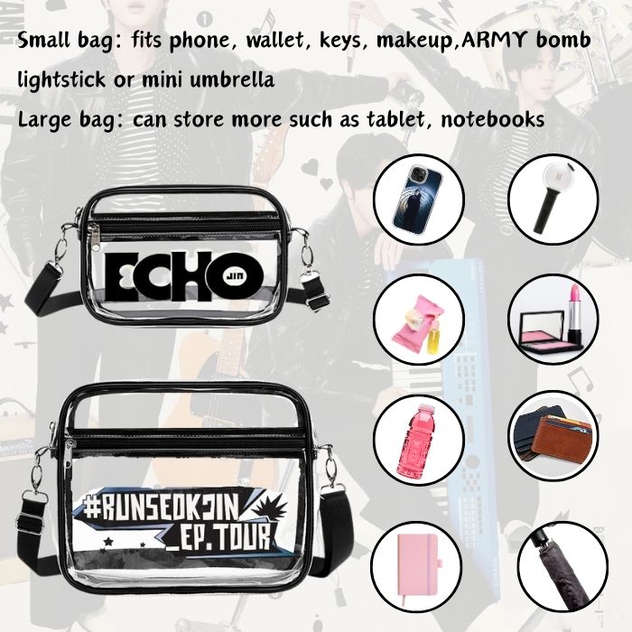 Run Seokjin Clear Concert Satchel – BTS Jin Tour Bag