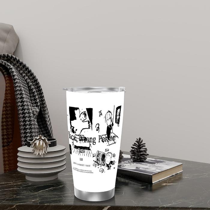 RPWP - Kim Nam Joon Travel Coffee Mug with Lid in Multiple Options.