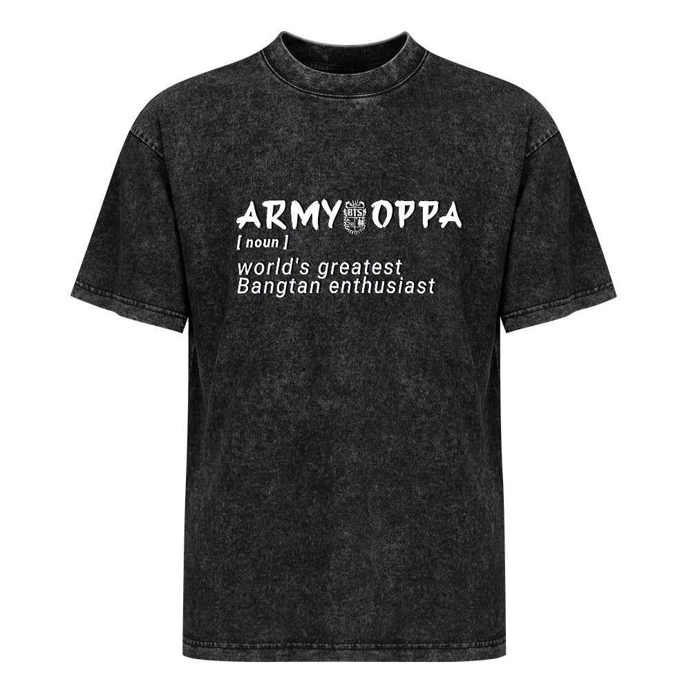 Vintage Wash Off-Shoulder T-Shirt (Unisex)