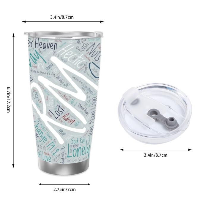 RM Discography Travel Mug – A Decade of Namjoon’s Artistry.