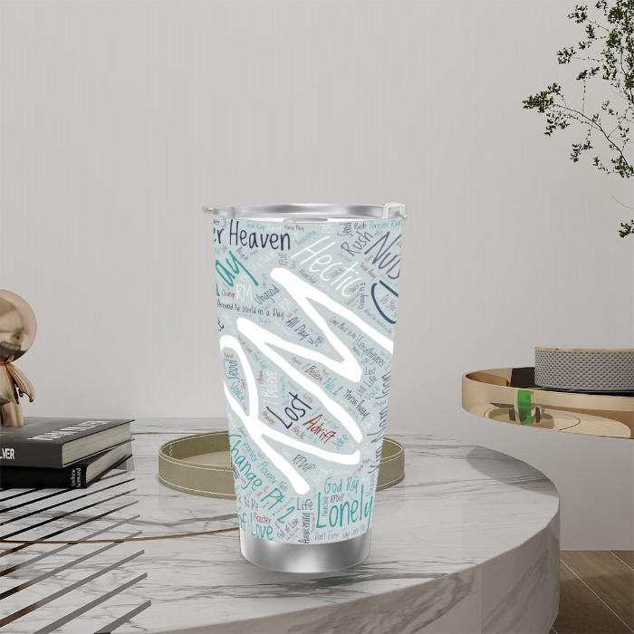 RM Discography Travel Mug – A Decade of Namjoon’s Artistry.