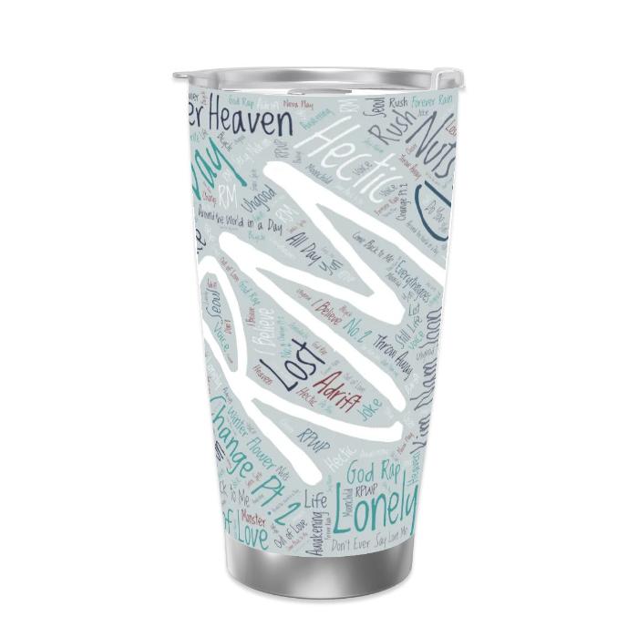 RM Discography Travel Mug – A Decade of Namjoon’s Artistry.