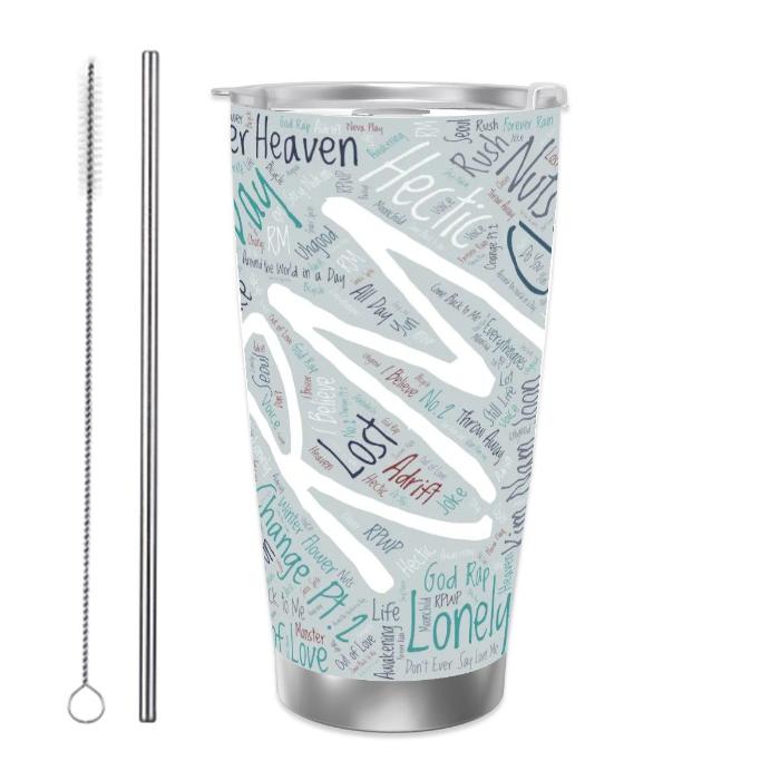 RM Discography Travel Mug – A Decade of Namjoon’s Artistry.
