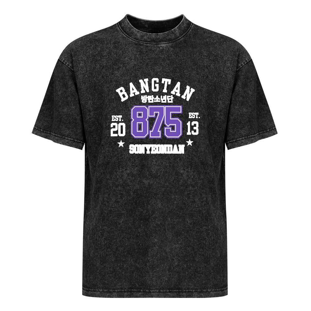 Vintage Wash Off-Shoulder T-Shirt (Unisex)