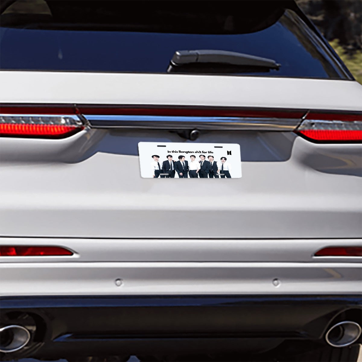 In This Bangtan Sh!t For Life License Plate