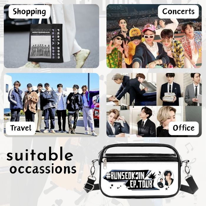 Run Seokjin Clear Concert Satchel – BTS Jin Tour Bag