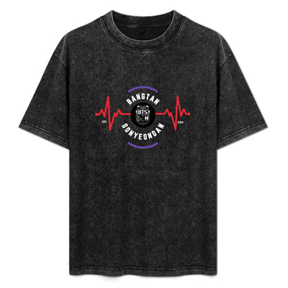 Vintage Wash Off-Shoulder T-Shirt (Unisex)