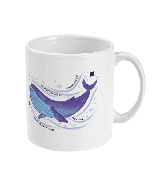 Whalien Design Mug – "We’re Not Seven With You