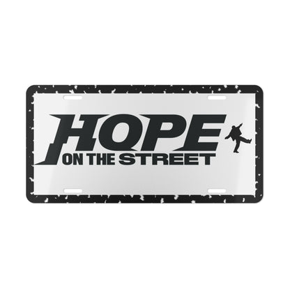 Hope on the street Vanity License plate for car | Room decoration