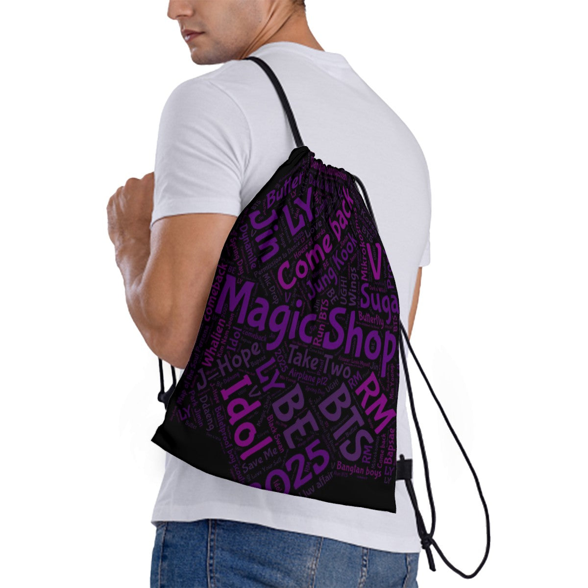 BTS OT7 Drawstring Bag – Carry Bangtan Everywhere