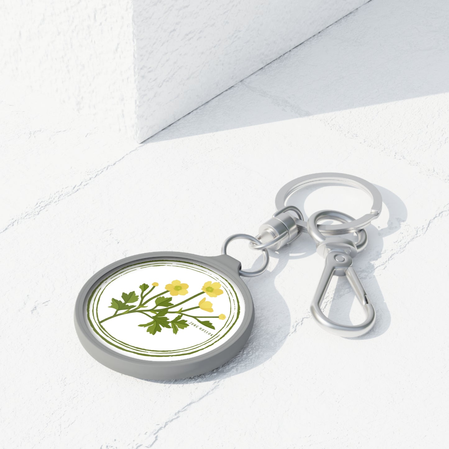 BTS JHope Hoseok Birthflower Keyring Tag