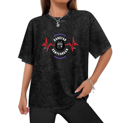 Vintage Wash Off-Shoulder T-Shirt (Unisex)