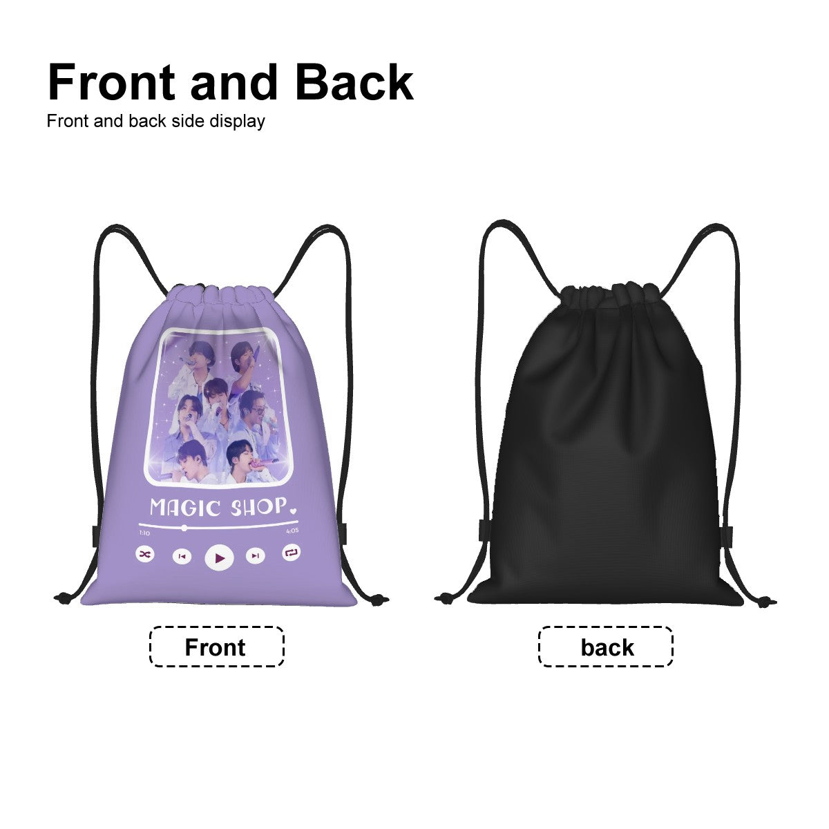 BTS OT7 Drawstring Bag – Carry Bangtan Everywhere