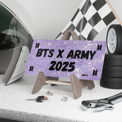 BTS x ARMY 2025 Vanity License plate for car