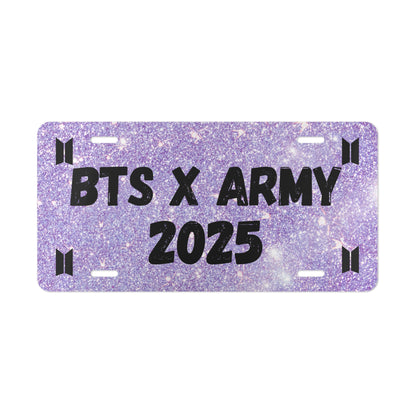 BTS x ARMY 2025 Vanity License plate for car