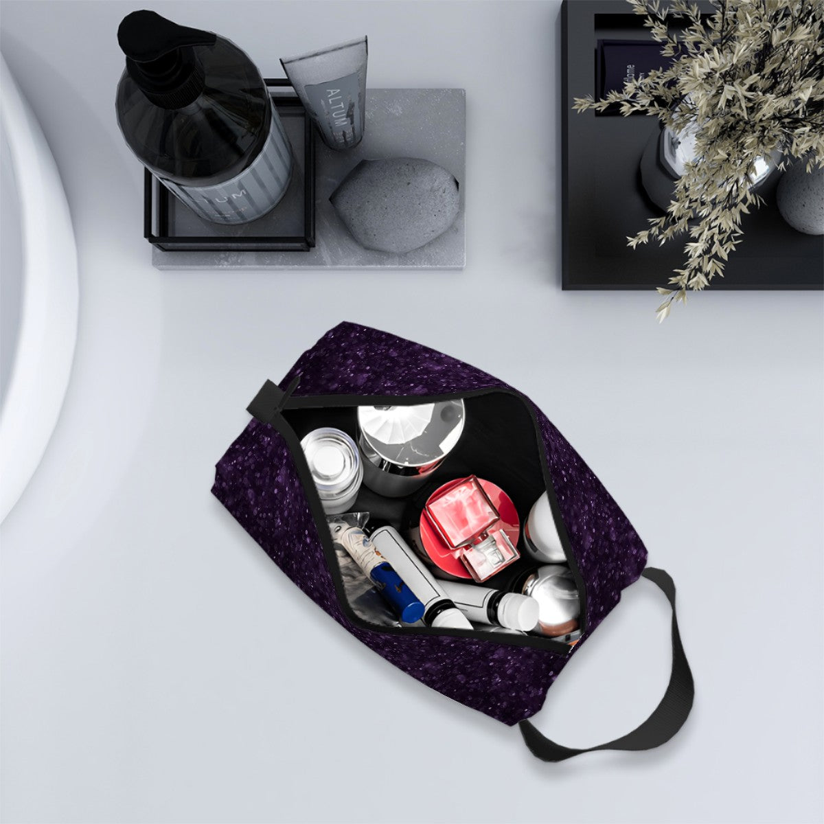 BTS-Inspired Travel Toiletry Bag – BT21, Mikrokosmos & Bangtan Designs
