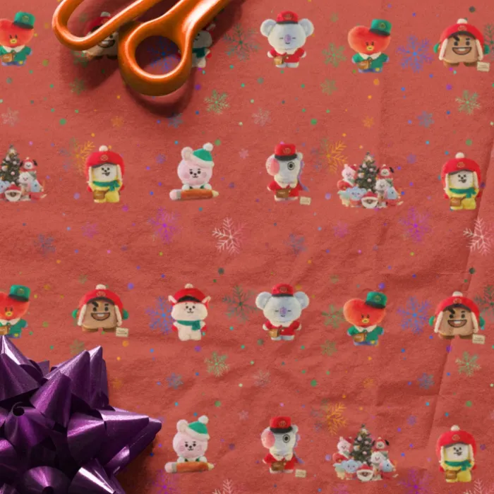 BT21 & BTS Christmas Wrapping Paper