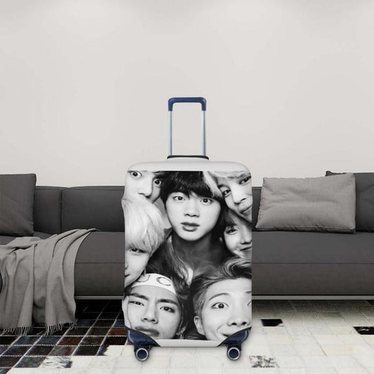 Suitcase cover with Kpop group BTS