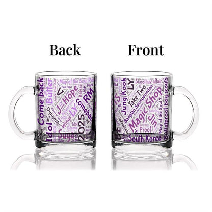 Magic Shop Glass Mug – BTS Albums & Songs Design.