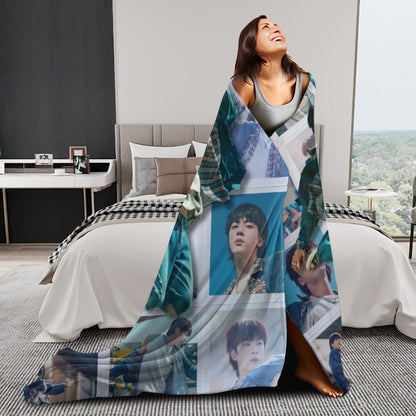 Happy Jin MultiSize Flannel Throw Blanket