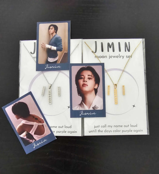 Jimin of BTS Moon Jewelry set - Golden - Silver