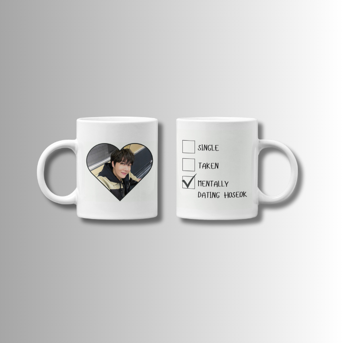 Mock-up white mug dating J-Hope