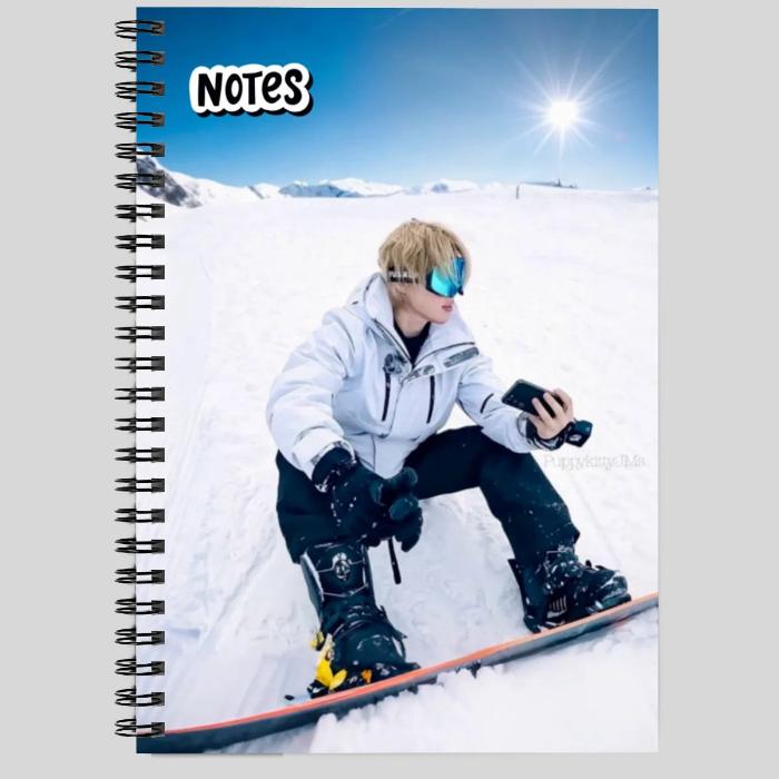 Notebook with picture jimin are you sure episode in snow