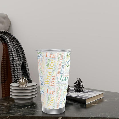 Jimin Discography Travel Mug – Elegance in Every Sip.