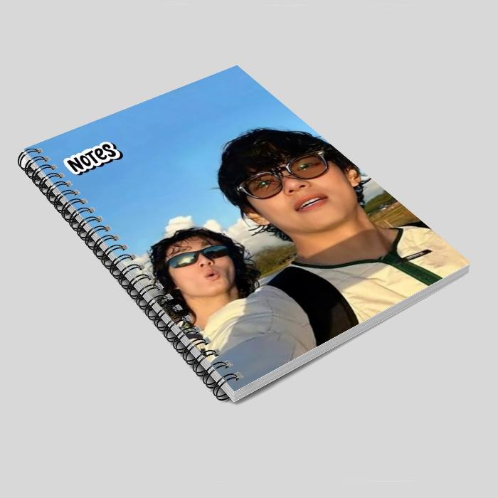 Picture of notebook with Taehyung and Jungkook - taekook