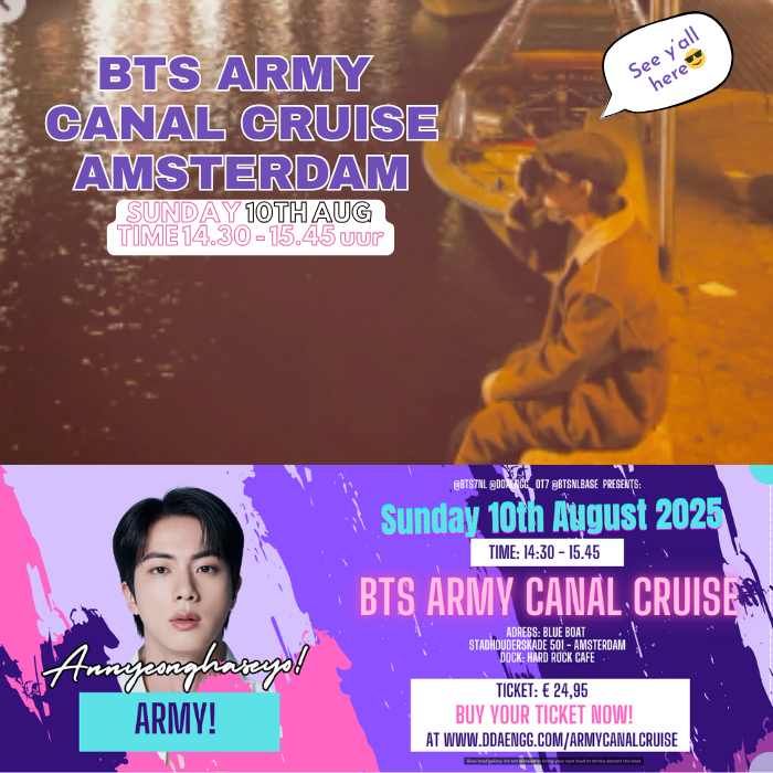 BTS ARMY Canal Cruise - Amsterdam
