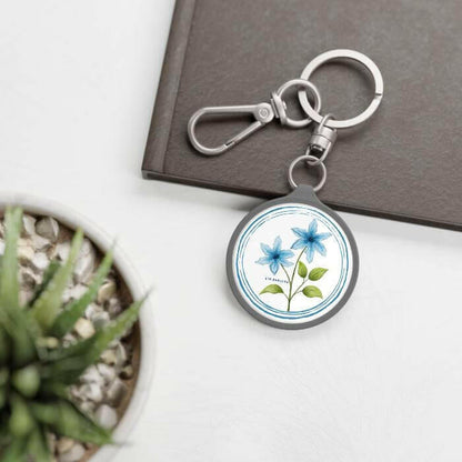 RM Birthflower Clematis Keychain