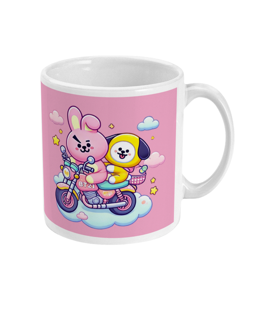 Chimmy & Cooky Are you sure Pink mug