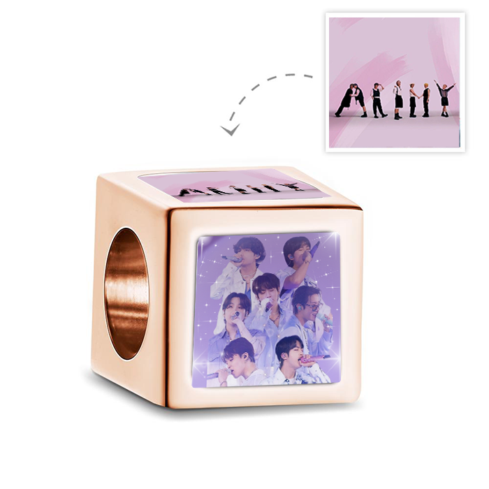 Bangtan Pandora Bracelet Cube Charm