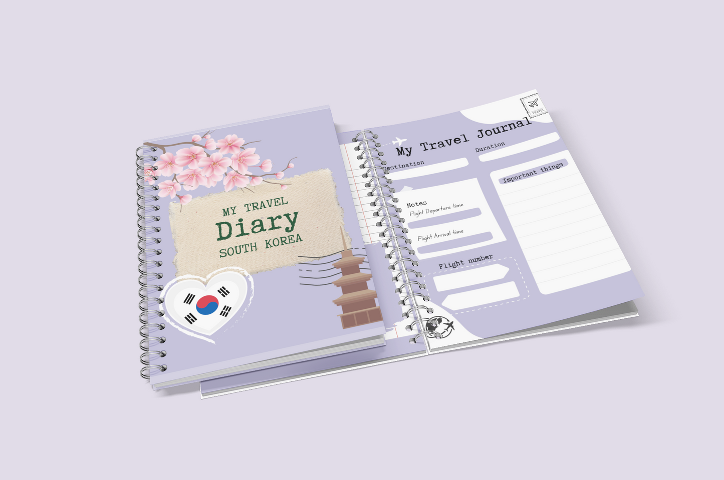 Travel Diary & craft book to South Korea