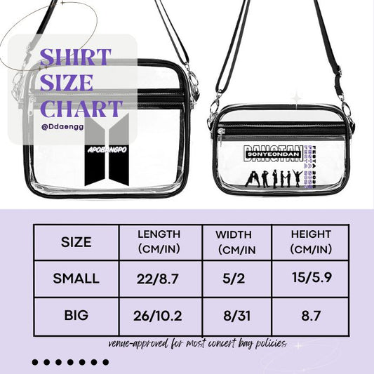 BTS, Festa 2025, Runseokjin Tour Clear bags - set two pieces