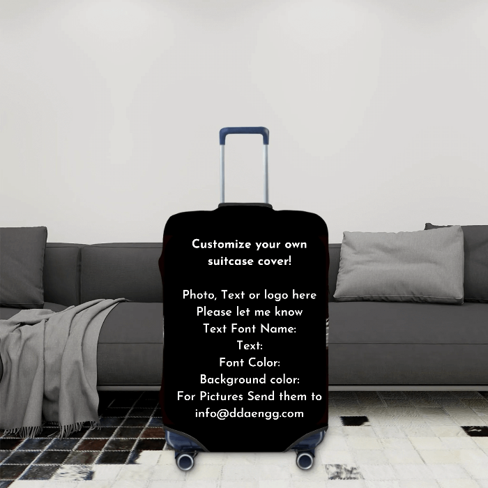 customize own suitcase cover image for customers