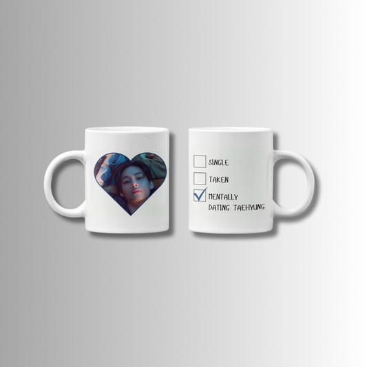 Mock-up white mug dating Taehyung