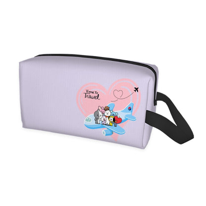 BTS-Inspired Travel Toiletry Bag – BT21, Mikrokosmos & Bangtan Designs